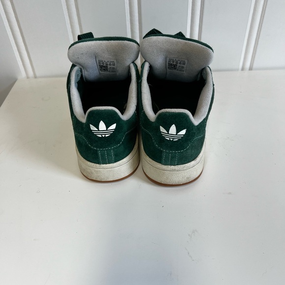 Adidas Campus Forest Green Sneakers with White Stripes size 5.5/ 7 woman's - Picture 4 of 7